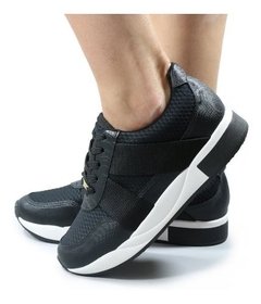 Tenis Vizzano Tecido Eletric Preto Ref: 1291.100 - Oferta