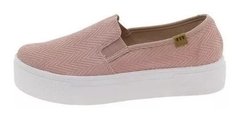 Tênis Feminino Flatform Moleca Slipon 5658100 Preto Promoção na internet