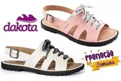 Sandália Dakota Feminina Rasteirinha Tratorada Z3694 Oferta