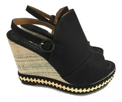 Sandália Vizzano Anabela Salto Alto Nobuk 62834046 Oferta na internet