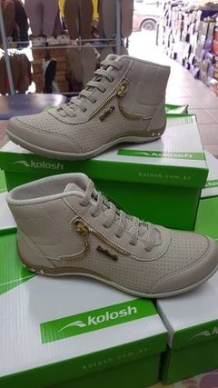 Tenis Bota Feminino Kolosh Elástico C0627a Preto Promoção - Dkcalçados