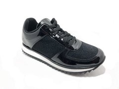 Tênis Vizzano Feminino Verniz Preto 1234 100 - Melhor Preço