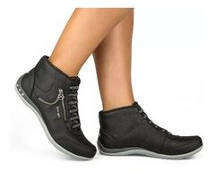 Tenis Bota Feminino Kolosh Elástico C0627a Preto Promoção - loja online