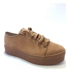 Tênis Moleca Feminino Casual Flatform Camurça Nobuk 5618538 na internet