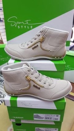 Tenis Bota Feminino Kolosh Elástico C0627a Preto Promoção