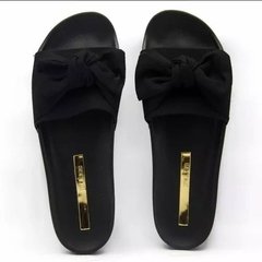 Imagem do Chinelo Slide Moleca Laço Feminino Camurça Sued 5414104 Prom