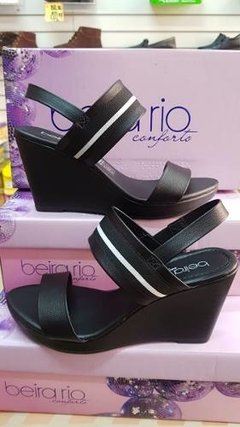 Sandália Beira Rio Feminina Salto Anabela Plataform 8304821 - comprar online