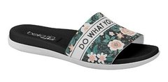 Chinelo Beira Rio Slide 8360.108 Feminino Preto E Rosa - Dkcalçados