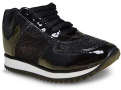 Tênis Vizzano Feminino Verniz Preto 1234 100 - Melhor Preço