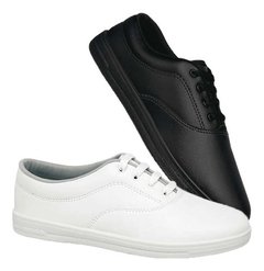 Kit 2 Pares Tênis Feminino Beirario Profissional Enfermagem Branco Preto 73250 Promoçao - comprar online
