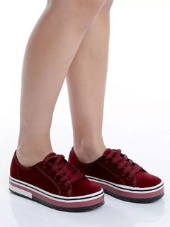 Tênis Feminino Beirario Casual Camurça Flatform Plataforma 4194902 Promoção na internet