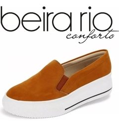 Tênis Feminino Casual Beirario Slipon Iate Camurça Sued 4228100 Oferta - Dkcalçados