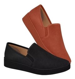 Tênis Iate Vizzano Slipon Feminino Nobuk Sued 1214200 Oferta
