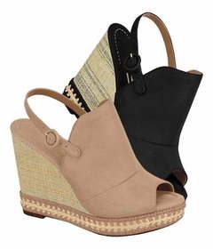 Sandalia Feminina Anabela Meia Pata Vizzano 62834046 Oferta