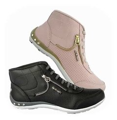 Tenis Bota Feminino Kolosh Elástico C0627a Preto Promoção