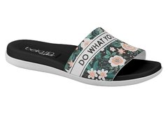 Sandália Flat Beirario Multi-Preto