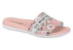Sandália Flat Beirario Multi-Rosa