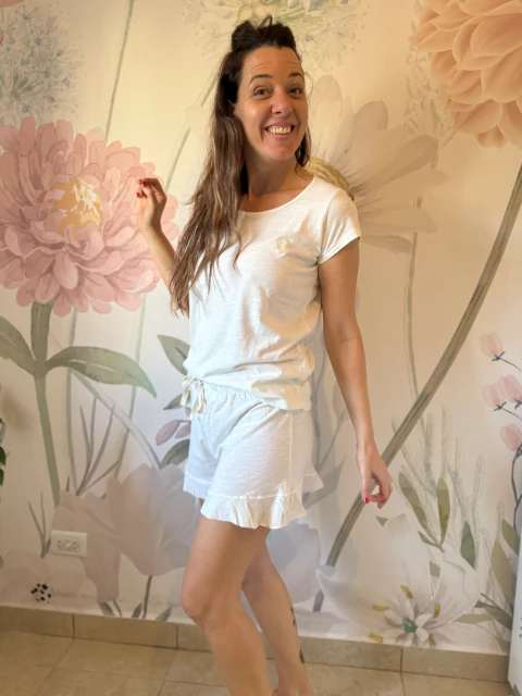 Pijama Pima - Off White