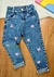 Calça Jeans Infantil com Corações Bordados