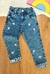 Calça Jeans Infantil com Corações Bordados