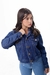 Jaqueta Jeans Juvenil Lavagem Escura - comprar online