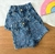 Shorts jeans infantis bordados Sortidos