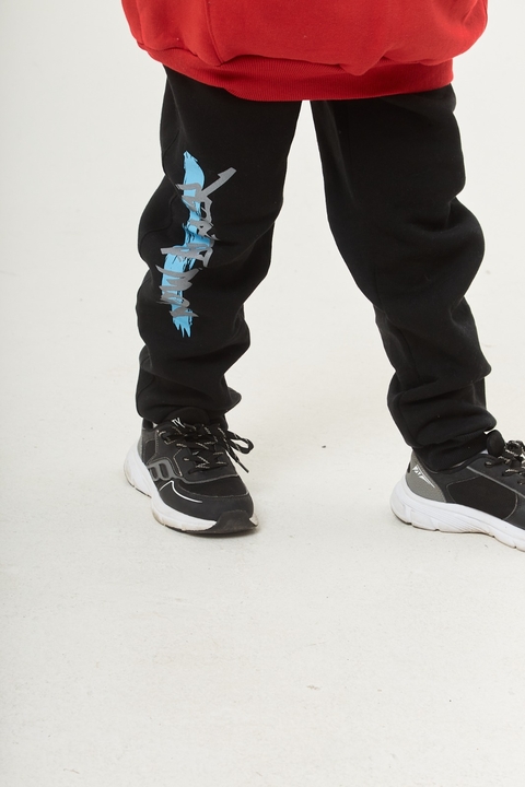 25027 - PANTALON NEGRO ESTAMPADO