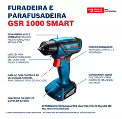 Imagem do Parafusadeira a Bateria 12v GSR 1000 - Bosch