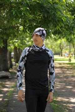 Camiseta Térmica de Hombre Camuflado Gris - tienda online