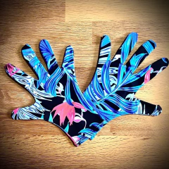 Combo cuello multiuso y guantes. Diseño Botánico. - comprar online