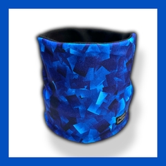 Cuello Micropolar Reversible diseño Azul