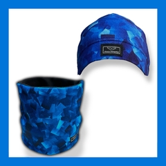 Cuello Micropolar y Gorro Azul