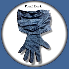 Combo cuello y guantes Panal Dark