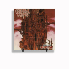Quadro Azulejo Personalizado de Cerâmica 15x15 cm e Suporte Cannibal Corpse Metal MOD 03 - comprar online