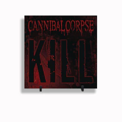 Quadro Azulejo Personalizado de Cerâmica 15x15 cm e Suporte Cannibal Corpse Metal MOD 04 - comprar online