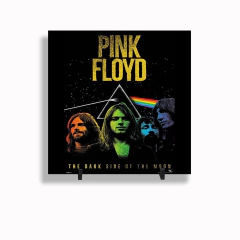 Quadro Azulejo Personalizado de Cerâmica 15x15 cm e Suporte Pink Floyd MOD 04 - comprar online