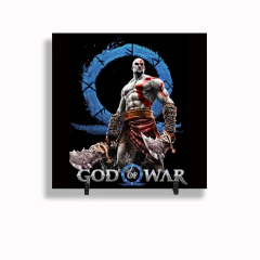 Quadro Azulejo Personalizado de Cerâmica 15x15 cm e Suporte God of War Kratos MOD 07 - comprar online