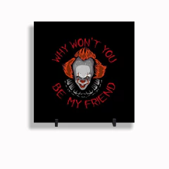 Quadro Azulejo Personalizado de Cerâmica 15x15 cm e Suporte It A Coisa Pennywise MOD 10 - comprar online