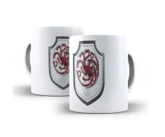 Caneca De Cerâmica Game Of Thrones Brasão Targaryen Oferta