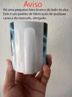 Caneca Branca de Cerâmica Eu Amo Cachorro Pet Pequinês Mod 19 - loja online