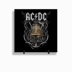 Quadro Azulejo Personalizado de Cerâmica 10x10 cm e Suporte AC DC Banda de Rock MOD 12
