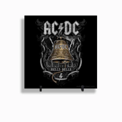 Quadro Azulejo Personalizado de Cerâmica 10x10 cm e Suporte AC DC Banda de Rock MOD 12