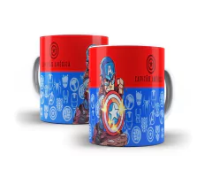 Caneca Vingadores Capitão America
