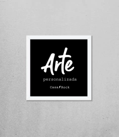 Quadro Arte Personalizada Casa Rock