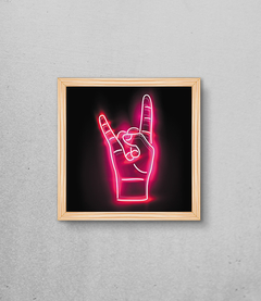 Imagem do Quadro Efeito Neon Rock
