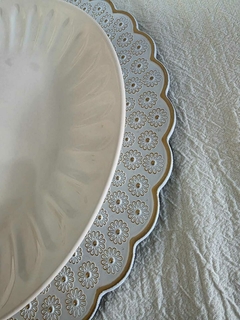 Plato de Sitio White & Gold - tienda online
