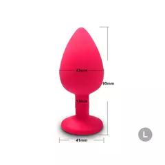 Plug vibrador em silicone macio - loja online