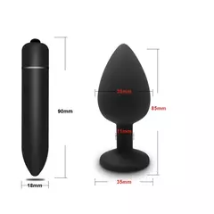 Imagem do Plug vibrador em silicone macio