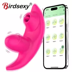 Vibrador sugador sem fio via Bluetooth