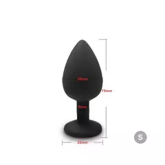 Plug vibrador em silicone macio - Sex Shop Universo do Amor